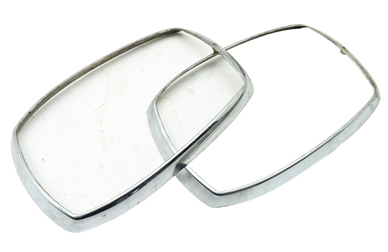 Pair 1974 Mercedes Benz 240D Diesel Headlight Bezel Trim Surround Trim