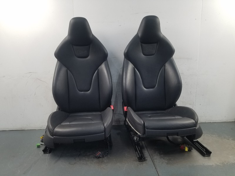 2013 Audi S4 Quattro B8 Power Leather Heated Front Sport Seat Set #5394 O4