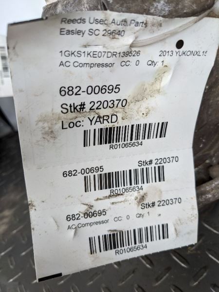 AC Compressor Fits 10-14 ESCALADE 1065634