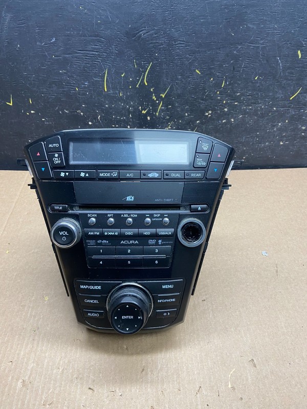 2007 to 2009 Acura Mdx Radio Stereo 6 CD Player Climate Control Pan OEM X6589 DG