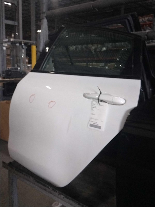 2015 Dodge Dart Left Rear Door White OEM 506283 99K Miles