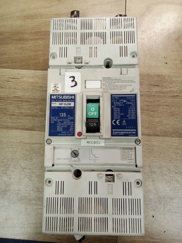 Mitsubishi 125A NF-HJW3 125 2Pole Circuit Breaker