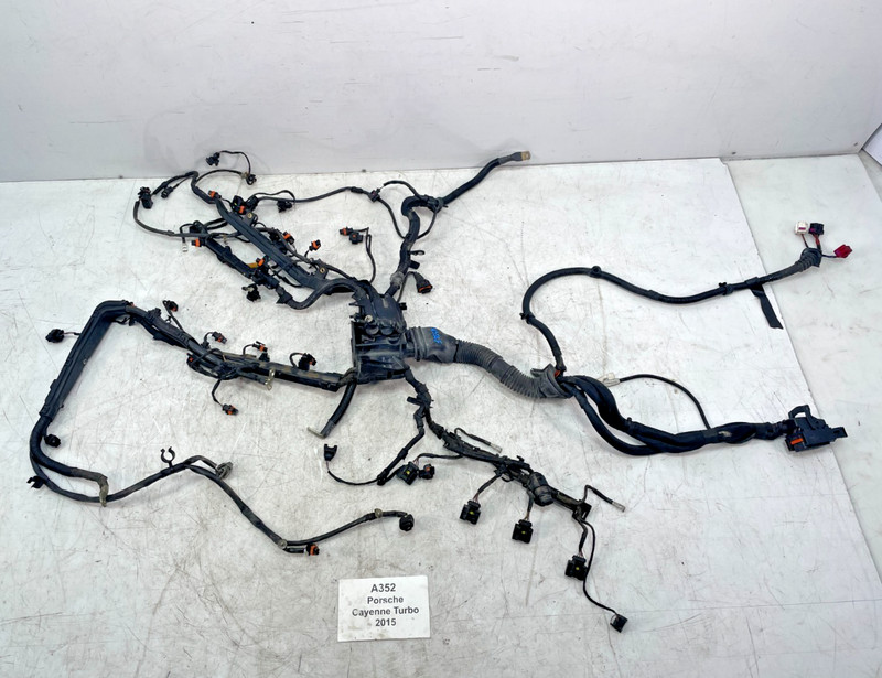 ✅ 2015 OEM Porsche Cayenne Turbo 958 4.8 Engine Motor Wire Wiring Harness Cable