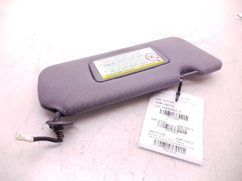 Passenger Sun Visor Illuminated Fits 00-01 LEXUS ES300 Blk LT23