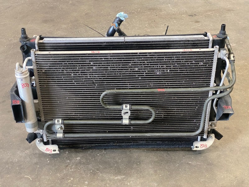 2006-2008 MAZDA MIATA MX-5 RADIATOR ASSEMBLY W/ FAN RESERVOIR TUBES OEM LOT 803
