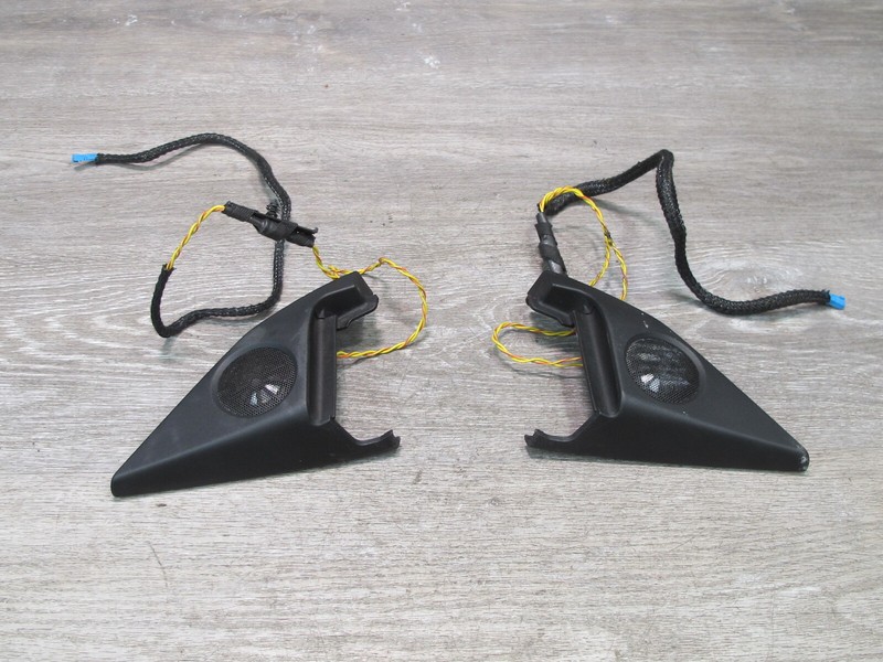 2006-2010 BMW E63 LEFT & RIGHT DOOR TOP HIFI TWEETER SPEAKER CORNER TRIM SET