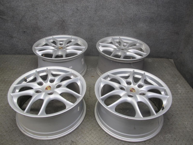 2003-2004 PORSCHE BOXSTER 986 R17 17" WHEEL RIM 17x7J 17x8.5J ET55/48 SET OF 4