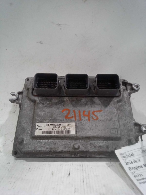 2016 Acura RLX Engine Control Module ECM 3.5L OEM Black 132K Miles