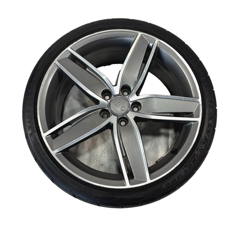 📌 15-20 AUDI S3/A3 8V GREY/CUT 5 SPOKE 19" INCH ALLOY WHEEL X1 8V0601025AS OEM