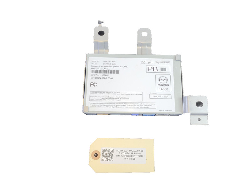 2024-2025 Mazda CX-90 Satellite Audio Radio Tuner Receiver Module BDGG-66-DR0F