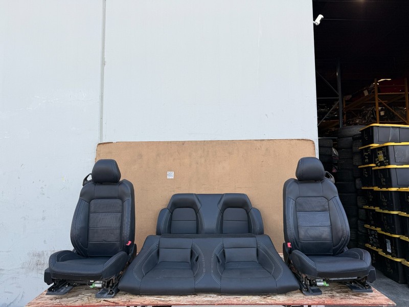 FORD MUSTANG GT CONVERTIBLE 2015-2023 OEM FRONT REAR LEFT RIGHT SEATS SEAT BLACK