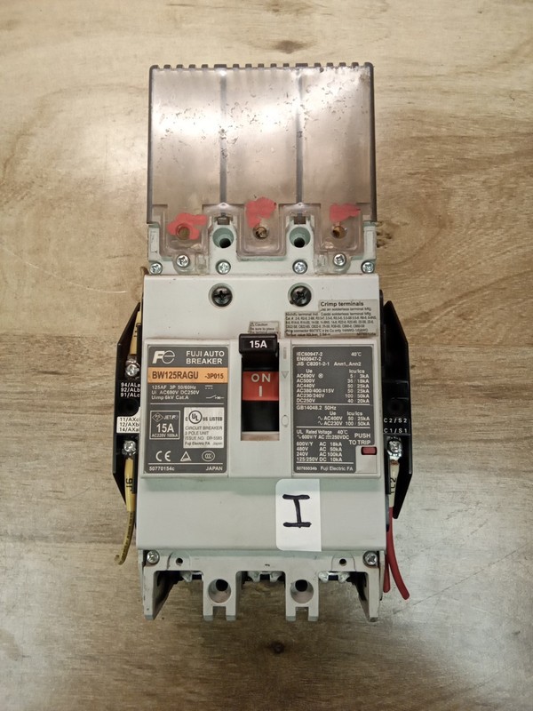 Fuji Auto Breaker BW125RAGU-3P015 15A Circuit Breaker