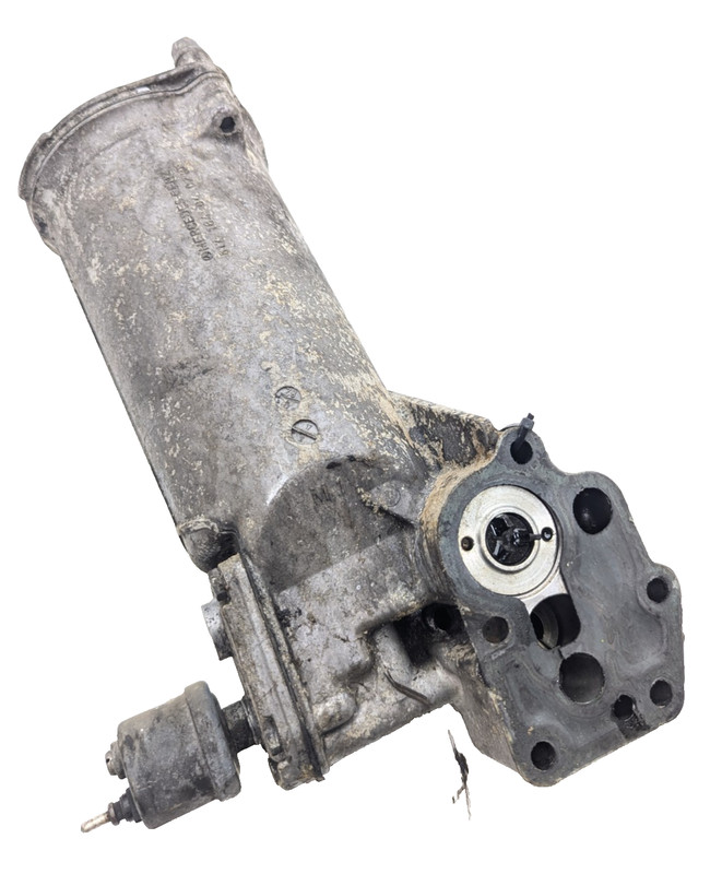 W126 1982 Mercedes 300sd turbo diesel oil filter housing bracket