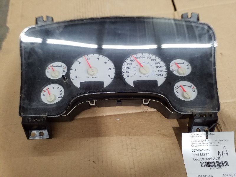 Speedometer Cluster Tachometer MPH Fits 03 DODGE 1500 PICKUP 194700