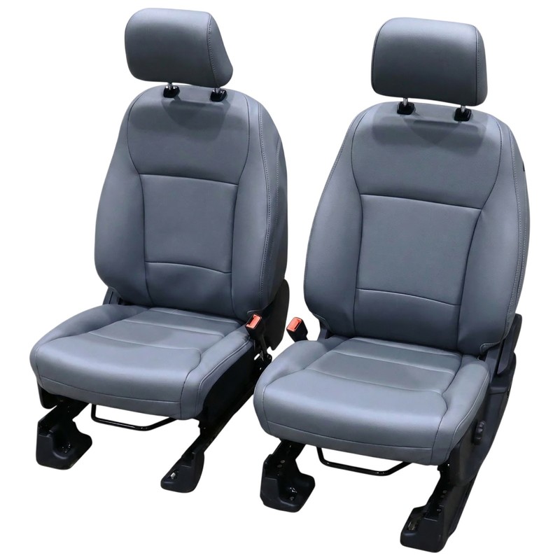OE Front Bucket Seats Gray Vinyl Ford Super Duty CREW / EXTENDED CAB Trucks OEM