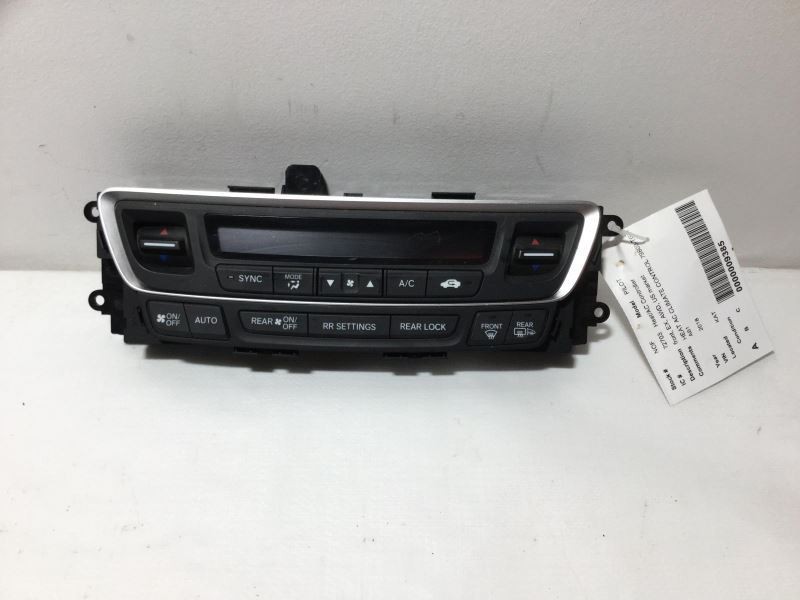 2016-2018 HONDA PILOT HEAT TEMPERATURE AC CLIMATE CONTROL 25531