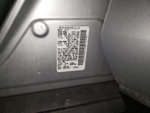 2018 Nissan Rogue A/C Selector Switch OEM Gray 275006MA0A 104K Miles