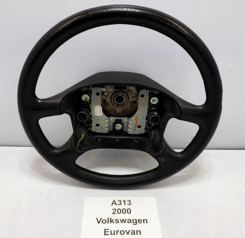 ✅ 99-03 OEM Volkswagen Eurovan MV Column Steering Wheel 4 Spoke Black