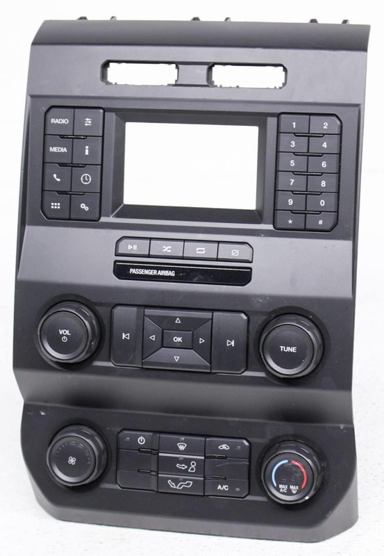 OEM Ford F150 Radio Media Temp Control Face KL3T-18E243-ADE Scratches