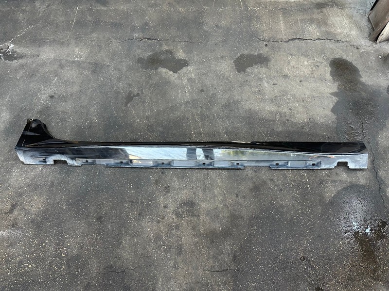 09-15 JAGUAR XF XFR RIGHT PASSENGER SIDE SKIRT ROCKER PANEL MOLDING Black OEM
