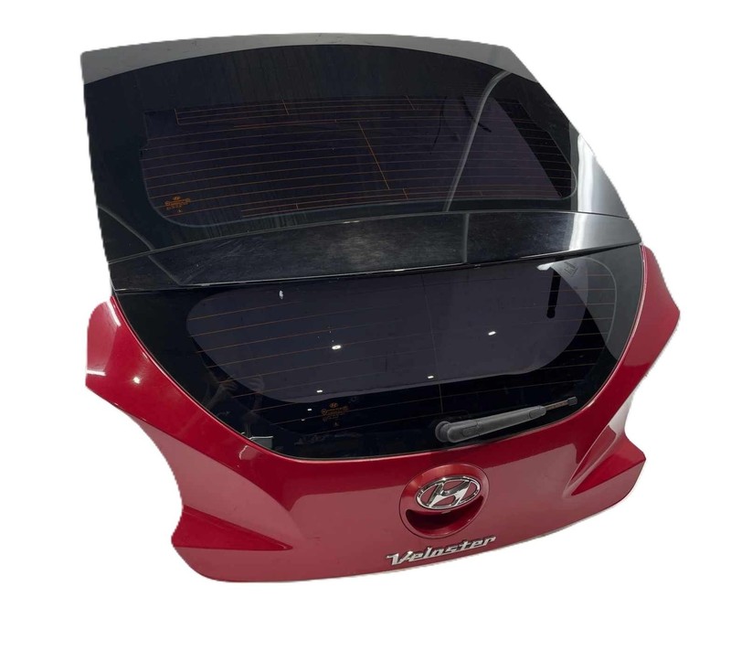 2012-2017 Hyundai Veloster Rear Deck Lid Trunk Red P9R Damage On Tint Scratches