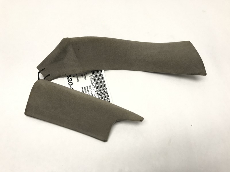 07-16 ASTON MARTIN V8 VANTAGE CONVERTIBLE REAR TRIM SUEDE GRAY OEM