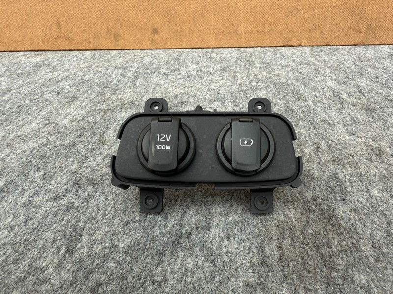 KIA STINGER 2018-2023 OEM REAR CONSOLE BACK USB CHARGING PORT & POWER OUTLET