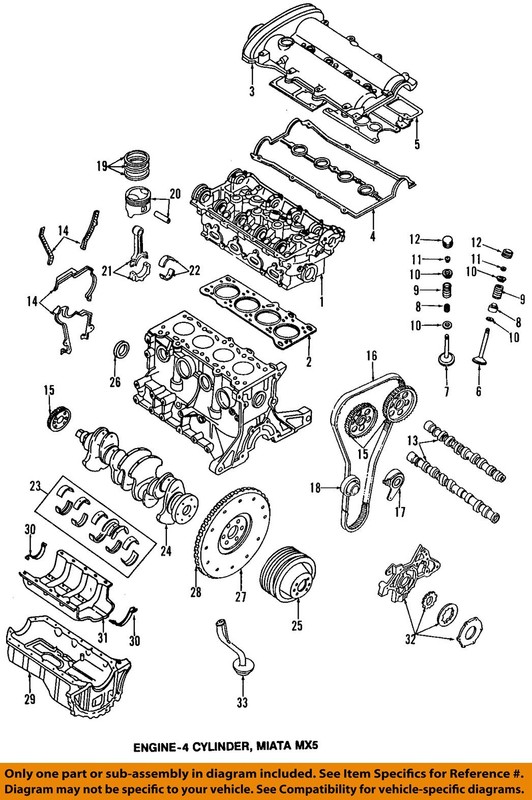MAZDA OEM 99-05 Miata Engine Engine Parts-Crnkshft Seal BP0511312