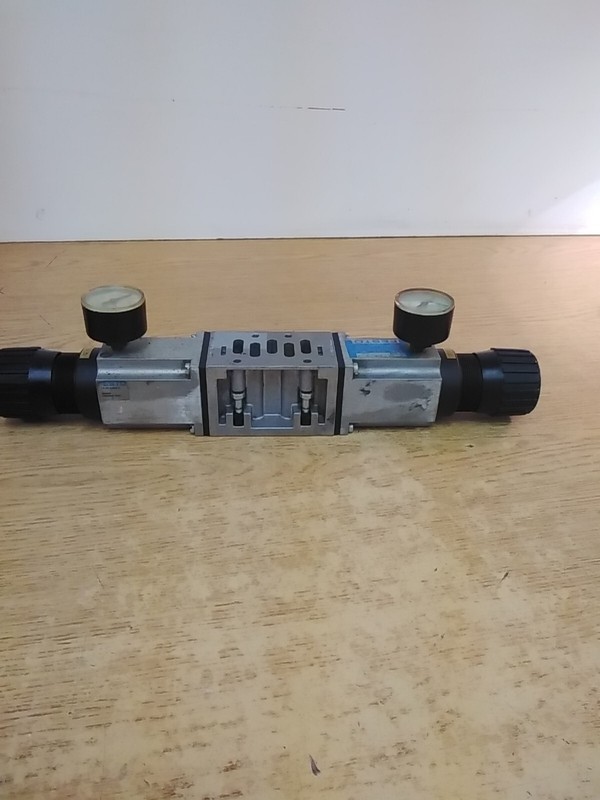 Festo LR-ZP-A/B-D-2 PSI Pressure Regulator Assembly W/ 2 Festo PSI Gauges