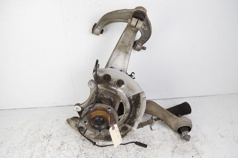 11-16 BMW F10 RWD FRONT RIGHT SPINDLE KNUCKLE WHEEL HUB BEARING W/ ARMS TIE ROD