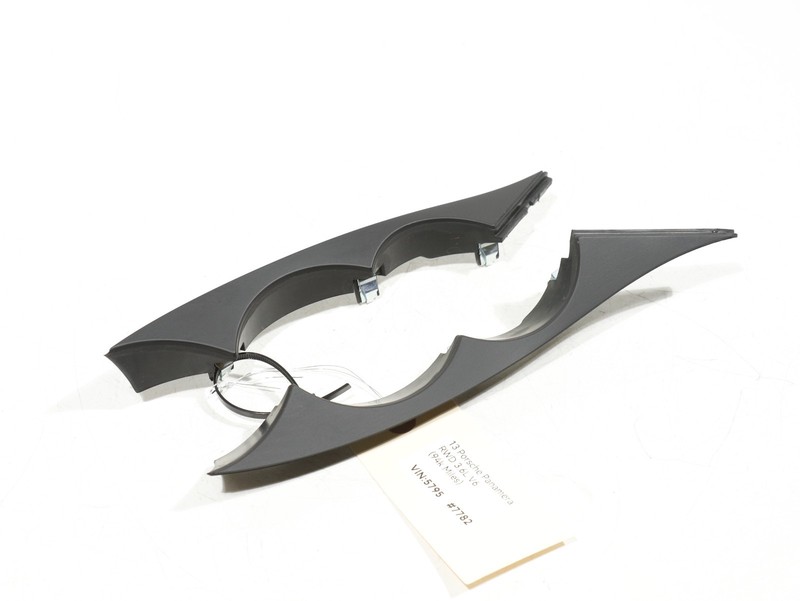 10-16 Porsche Panamera 970 LEFT & RIGHT Dash Speedometer Cluster Cover Bezel OEM