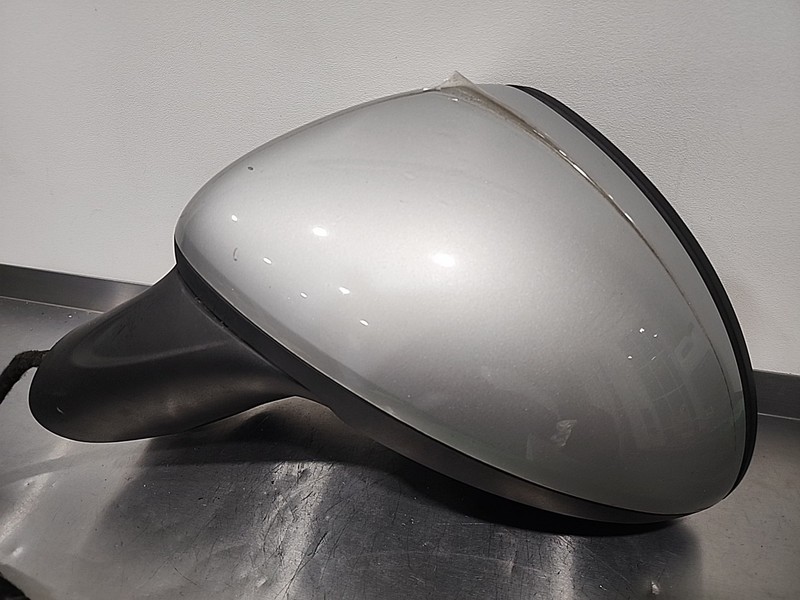 11 - 14 Porsche Cayenne Turbo 958 Left Rear View Mirror Blind Spot Alert Silver