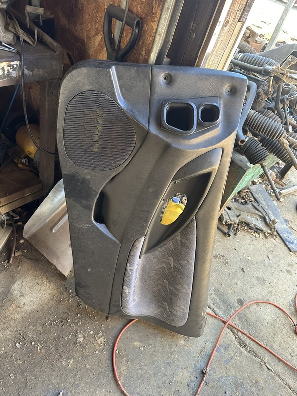 95-99 ECLIPSE TALON 2G DSM Black Power PassengerWINDOW DOOR PANEL CARD - RH