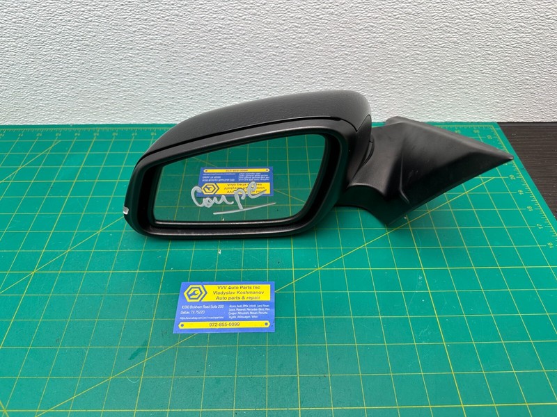 14-20 BMW F32 428 430i LEFT DRIVER SIDE REAR VIEW DOOR MIRROR Black 475 OEM