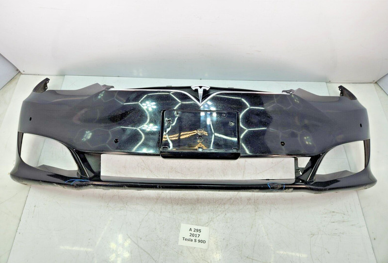 ✅ 2016-2020 OEM Tesla Model S Front Bumper Cover Panel Black PBSB NOTE*