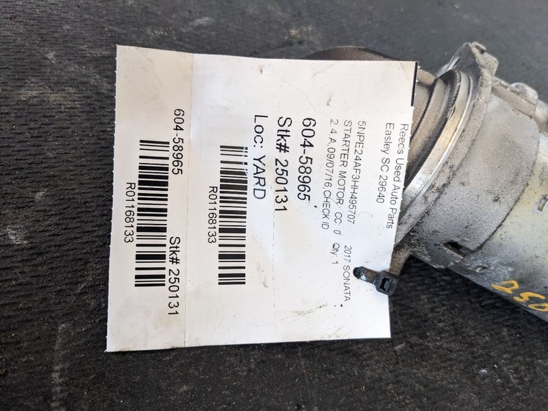 Starter Motor US Built VIN 5 1st Digit Fits 16-20 OPTIMA 1168133