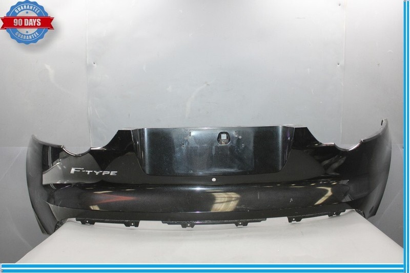14-17 Jaguar F-Type X152 Rear Bumper Cover Panel Assembly Black Oem