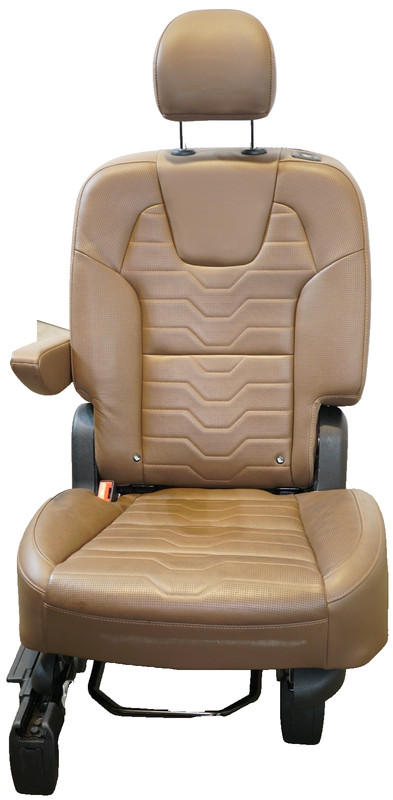π
2020-2022 KIA TELLURIDE OEM. SECOND ROW LEFT DRIVER SIDE SEAT, BROWN LEATHER