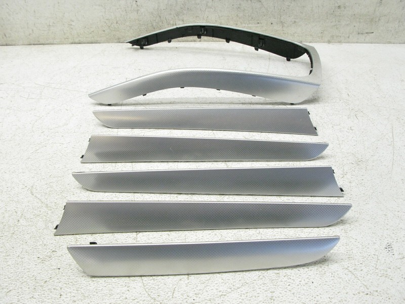 08-16 AUDI B8 A4 S4 RS4 DASHBOARD DOOR PANEL INTERIOR ALUMINUM TRIM SET OEM 0728