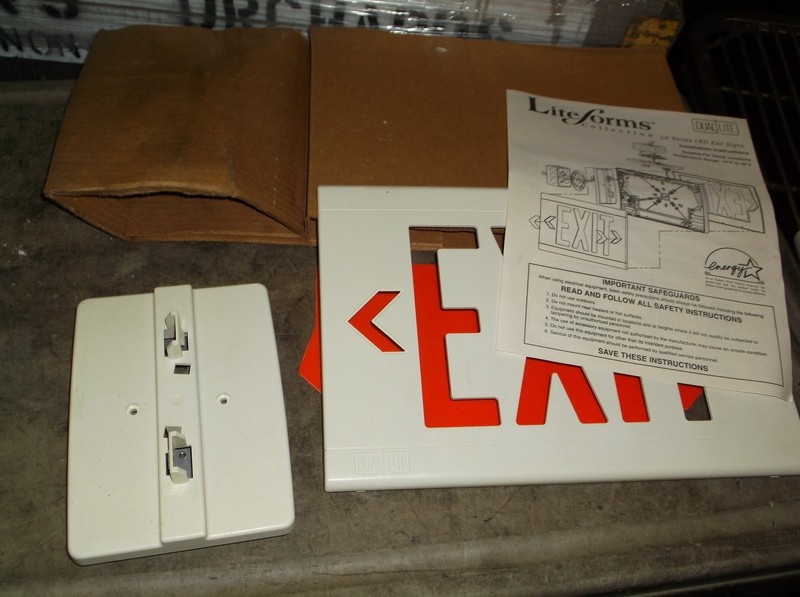 Emergency Exit LED Sign Assembly, Comes as Shown *FREE SHIPPING*