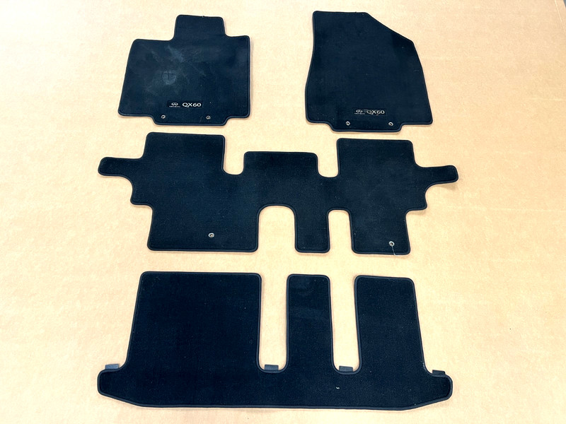 ⭐2014-2020 INFINITI QX60 FRONT/REAR SIDE FLOOR CARPET LINER MATS SET OEM LOT2709