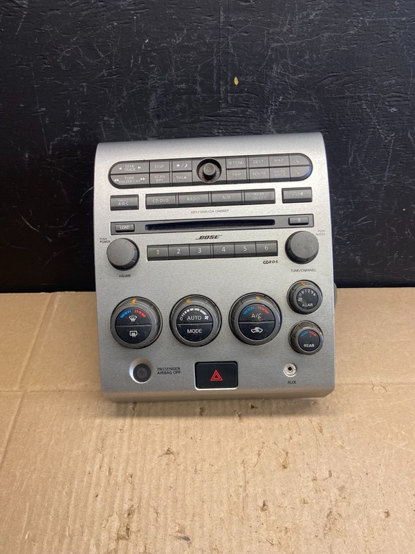 2004 to 2007 Nissan Armada Bose Radio CD Player A/C Climate Control OE AB9709 DG