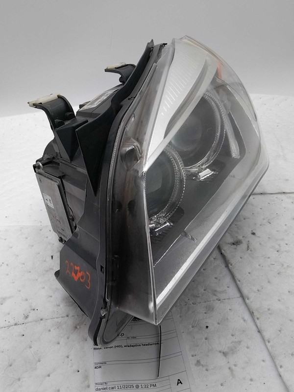2015 BMW X1 Left Headlight Assembly Black Used 136K Miles OEM Replacement
