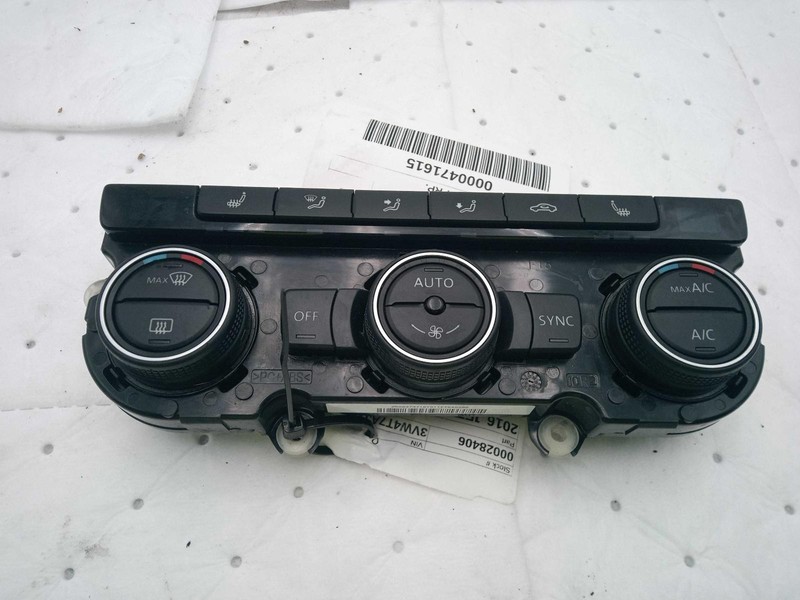 2016 Volkswagen Jetta GLI A/C Selector Switch OEM 1K8907044AR Used 118K Miles