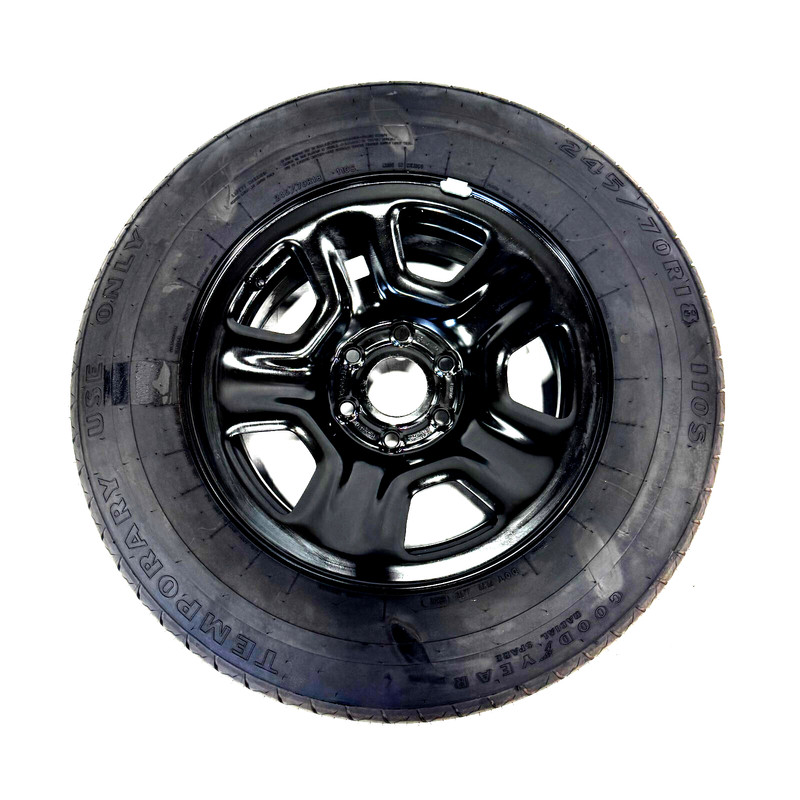 📌 2019-25 RAM 1500 SPARE WHEEL RIM + TIRE BLACK P245/70 R18 GOOD-YEAR 6-LUG OEM