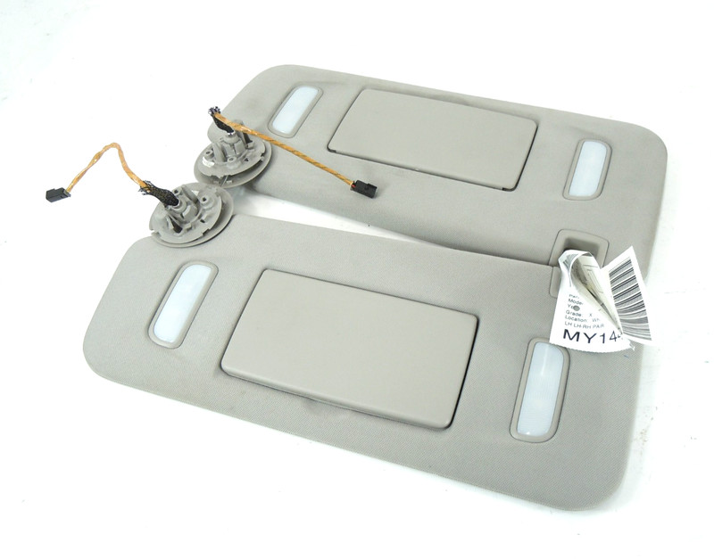 2008-2017 Buick Enclave Sun Shade Visor Pair Left Right Illuminated OEM