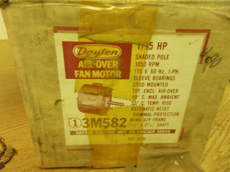 Dayton 3M502 Air-Over Fan Motor 115V 2.2A *FREE SHIPPING*