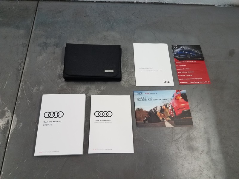 2018 Audi RS5 Quattro F5 Owners Manual #4168 E3