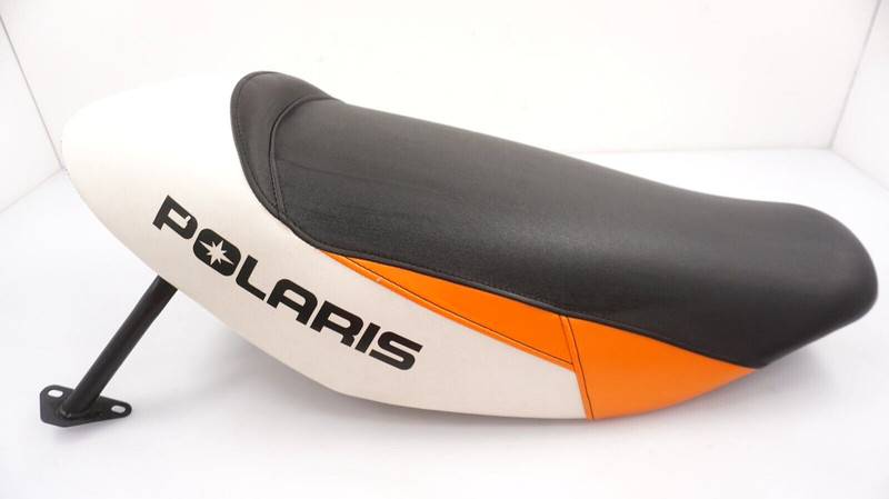 2012 Polaris Pro RMK 800 OEM Seat Black / White / Orange 2684492-070 5437004