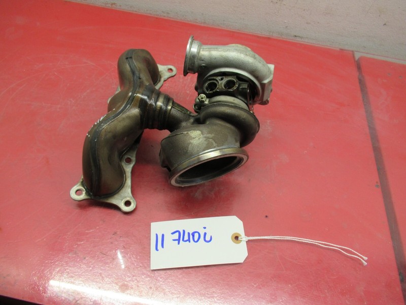09-12 BMW F01 7 SERIES 3.0L N54 FRONT TURBO TURBOCHARGER W MANIFOLD OEM
